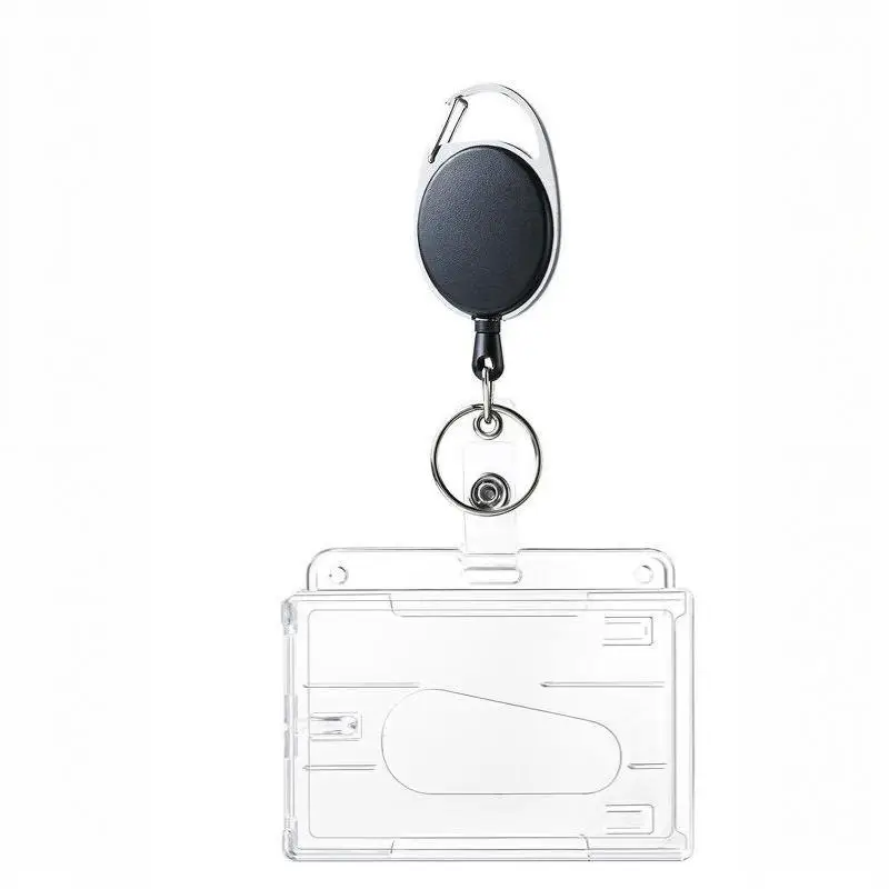 Wasserdichter transparenter PVC-Ausweishalter, transparente Visitenkartenhülle für Schule und Büro – Detail 12
