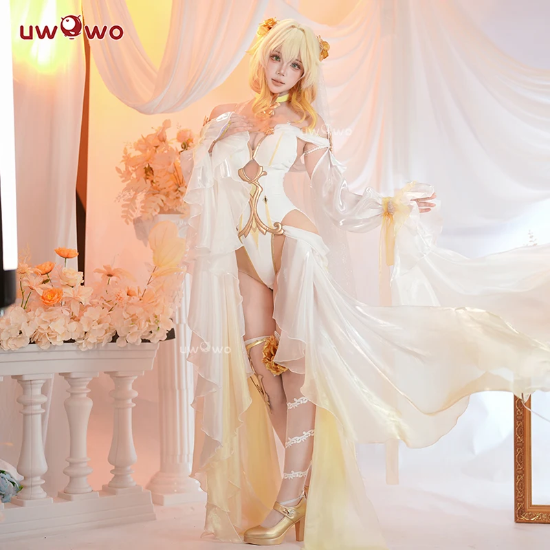 ПРЕДПРОДАЖА UWOWO Aglaea Косплей Игра Honkai: Star Rail Aglaea Bride Fanart Косплей Костюм Хэллоуин Костюм