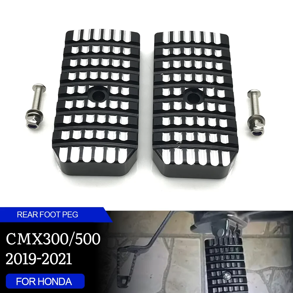 

Motorcycle CNC Rear Foot Peg Extender Pedal Enlarge Extension Rest For Honda Rebel 300 500 CMX300 CMX500 2019 2020 2021