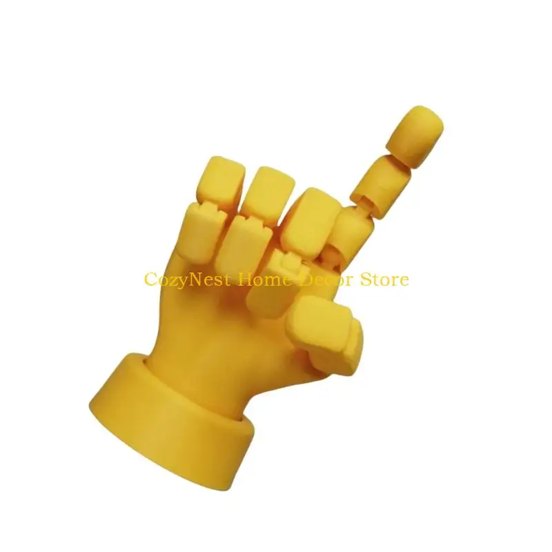 92MF Hand Model Home Office Desk Decors Flexible Moveable Fingers Manikin Hand Figure