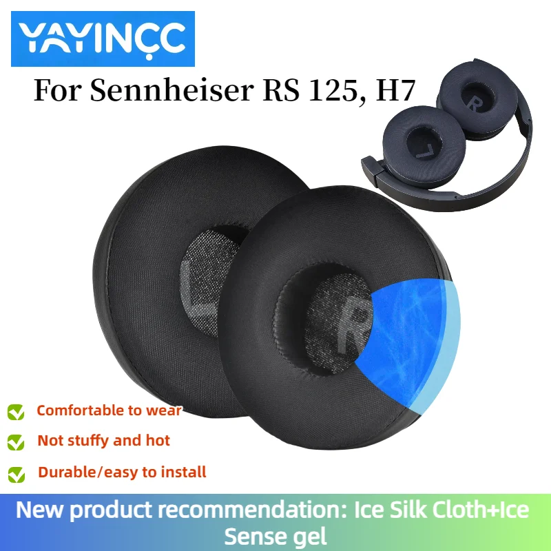 

YAYINCC New Arrivals Replacement Soft Memory Foam Pads Ear Pads For Sennheiser RS 125, H7 headset Cooling Gel Ear Cushion