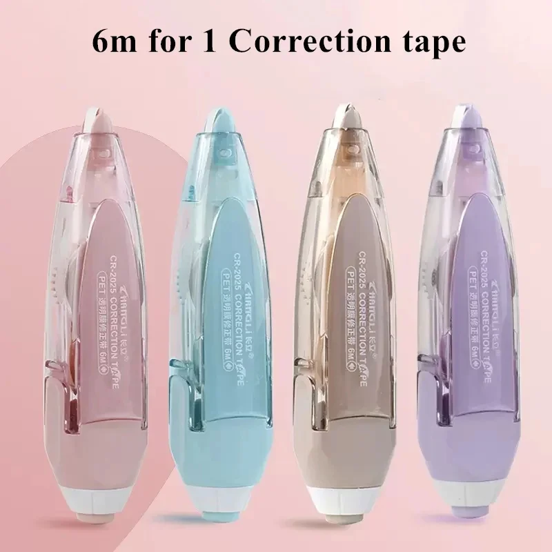 Kawaii Press Type Correction Tape Replaceable Refills White Correction Tape Japanese Stationery for Students,