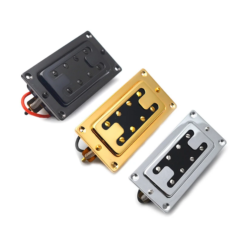4-string Bass Guitar Humbucker, H-shaped Double Coil Pickups, with Metal Frame for Electric Bass Wax Potted Noise Suppression