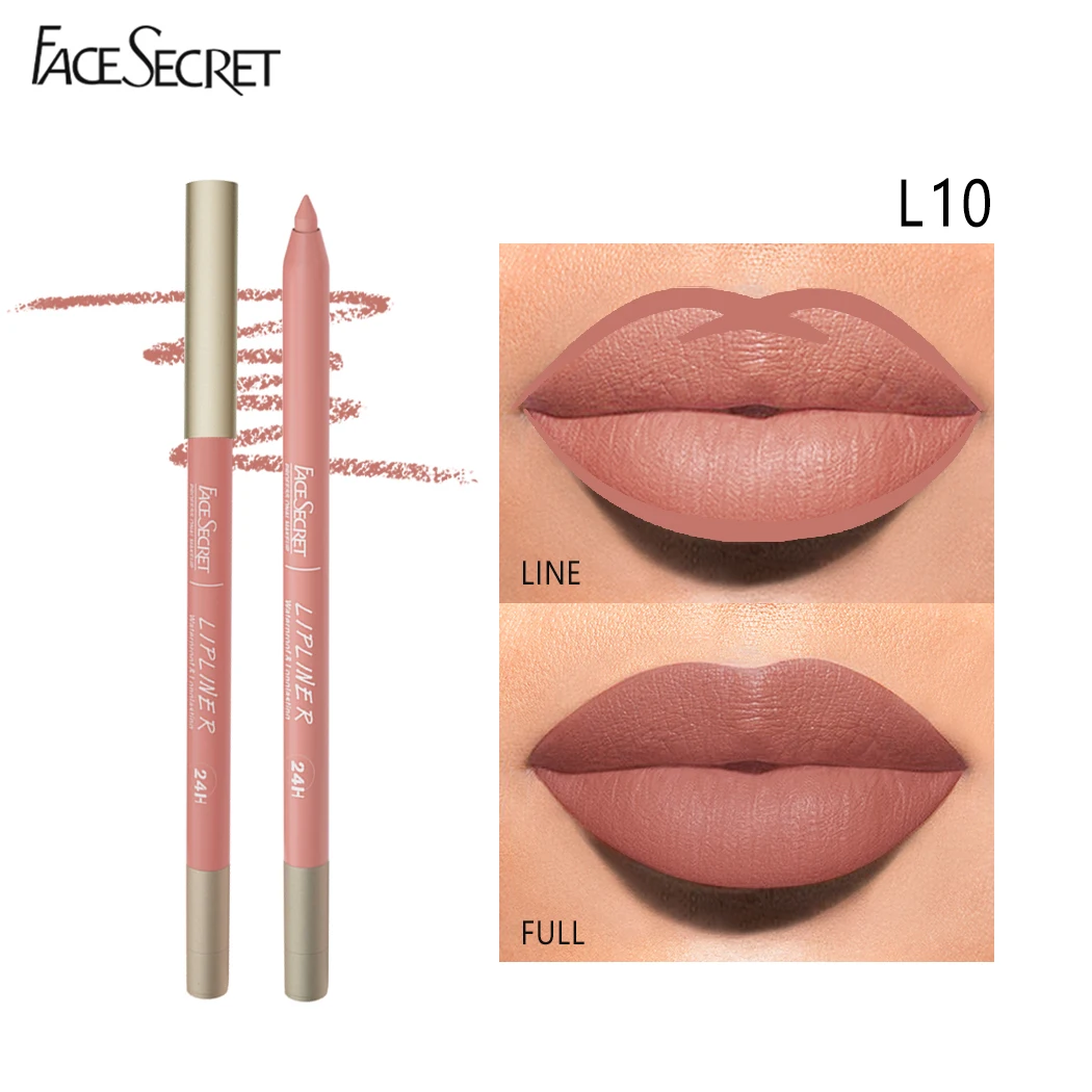 Face Secret 12 color Lipliner, Waterproof LongLasting ,Velvet Matte Multi-Color Correcting Lip Pencil Lip Plumping Cosmetics