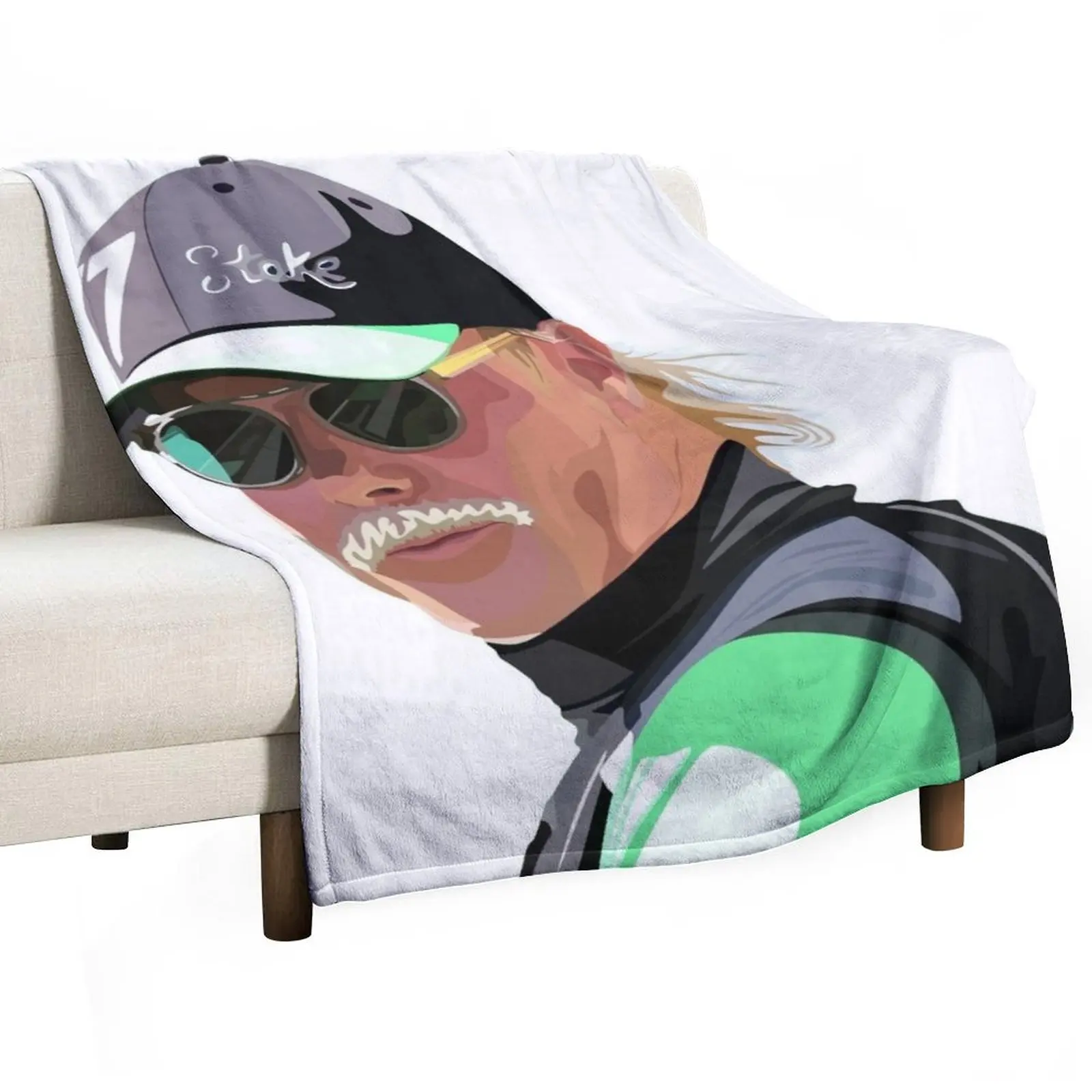 Bottas Moustache Throw Blanket anime Bed Heavy Giant Sofa Blankets