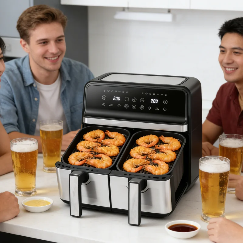 Perfect for Family Meals Electric Smart Air Fryer Multifunctional Air Fryer Digital Touch Air Fryer Household Kitchen