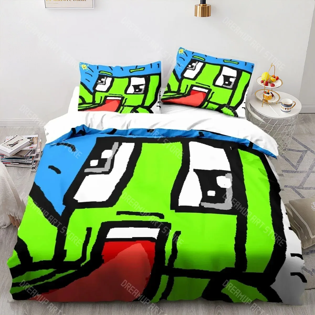 3D Print Cartoon U-Unspeakable Funny Bedding Set for Boys Girls Duvet Cover Pillowcase Twin Queen King Full Single Double Sizes