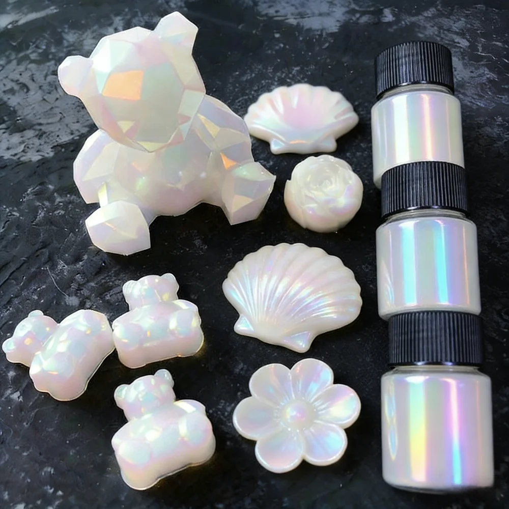 12 unids/set neón mate gradiente fluorescente brillo de uñas en polvo DIY manicura Flakies Paillettes pigmento de fósforo para decoración de uñas