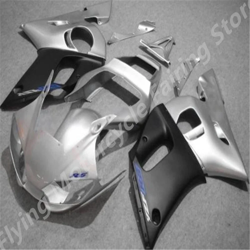 ABS Fairings  High Quality For YAMAHA YZFR6 YZF600  YZFR6 1998-2002 Injection Motorcycle accessories Fairing Kit silver black