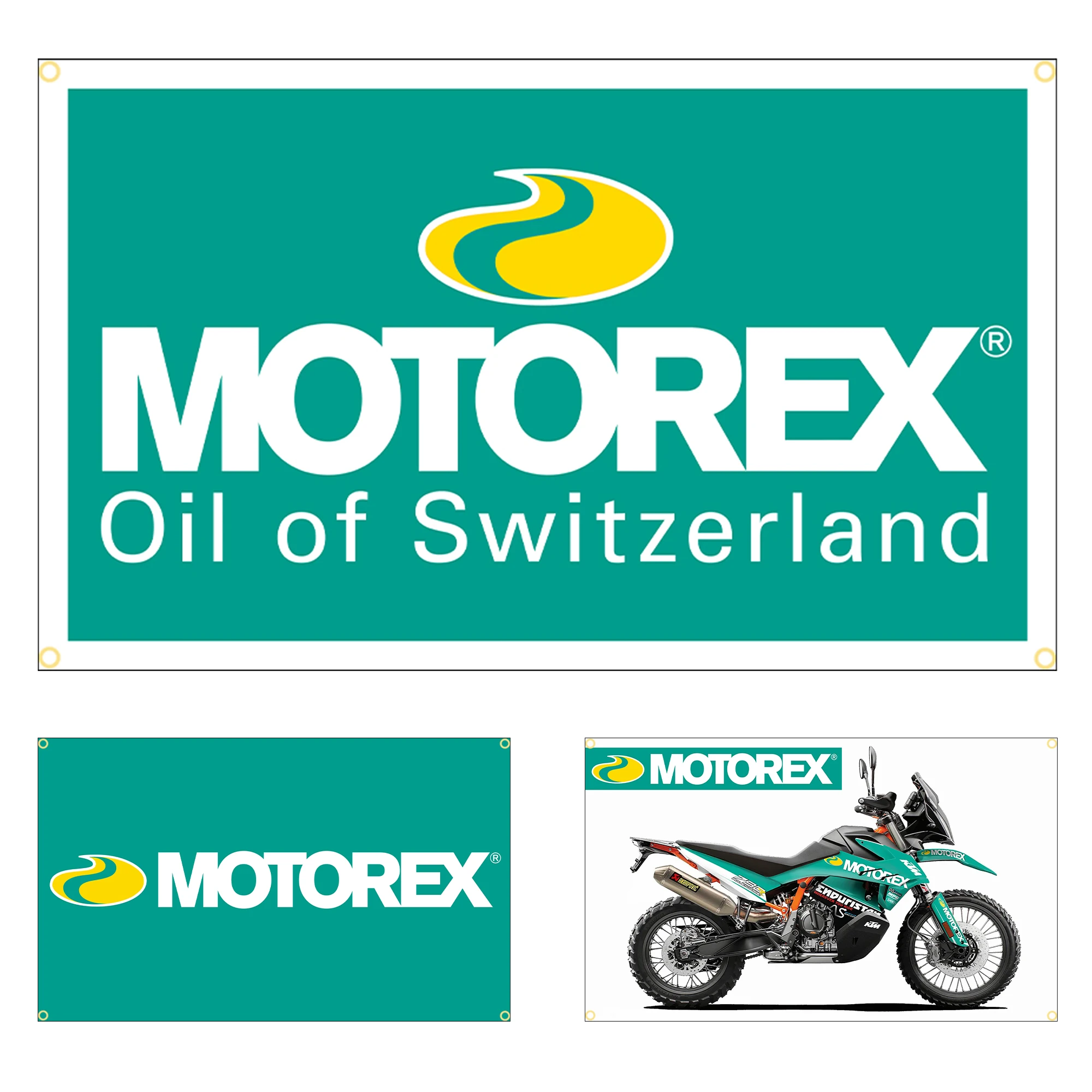 60X90CM 90X150CM MOTOREXs Lubricating Oil Flag Polyester Printed Motor Oil Poster Banner For Room Decor OutDoor Decor