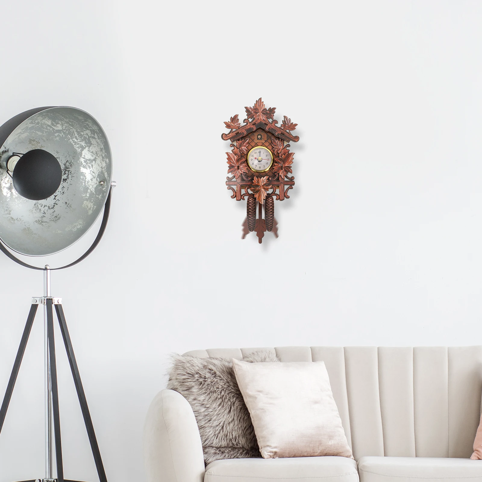 

Wall Clock Home Decor Rustic Wooden Creative Retro Living Room Study Office Coffee Shop Exquisite Lightweight