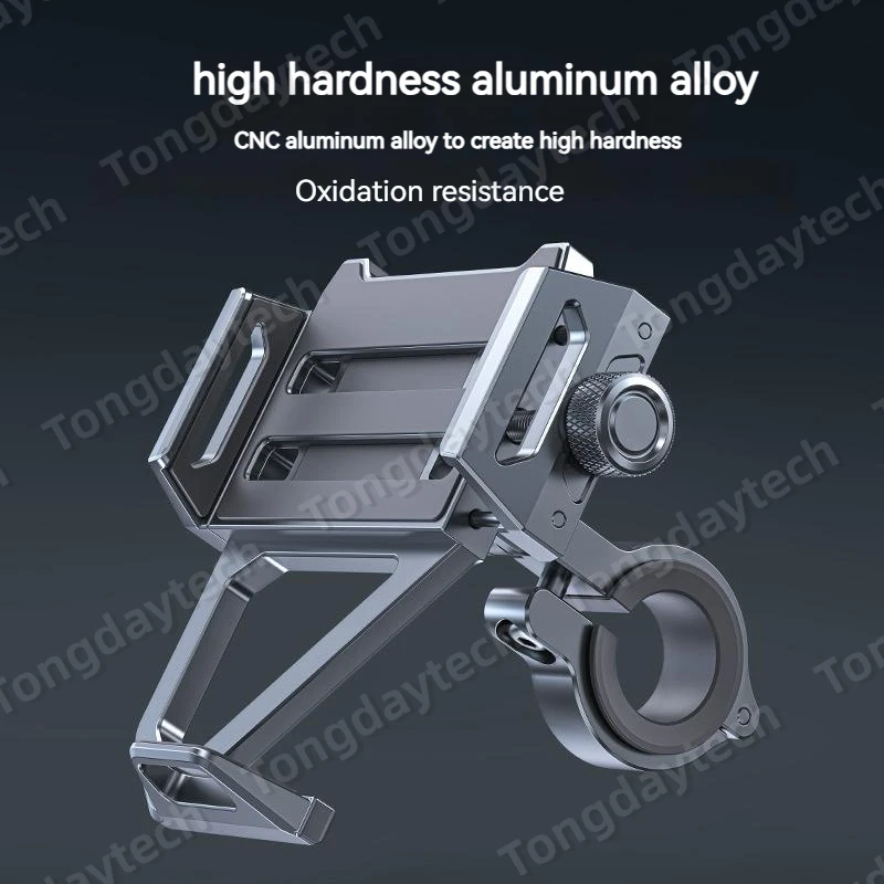 Aluminium Alloy Bike Phone Holder 360 Rotation Motorcycle Stand Shockproof Bicycle Bracket For iPhone 14 13 12 Pro Max Samsung