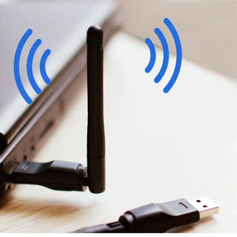 Adapter 2.4GHz WLAN -Fi Dongle Network Card 150Mbps Wireless Network Card Mini USB WiFi Receiver Wifi For PC Laptop DVB T2
