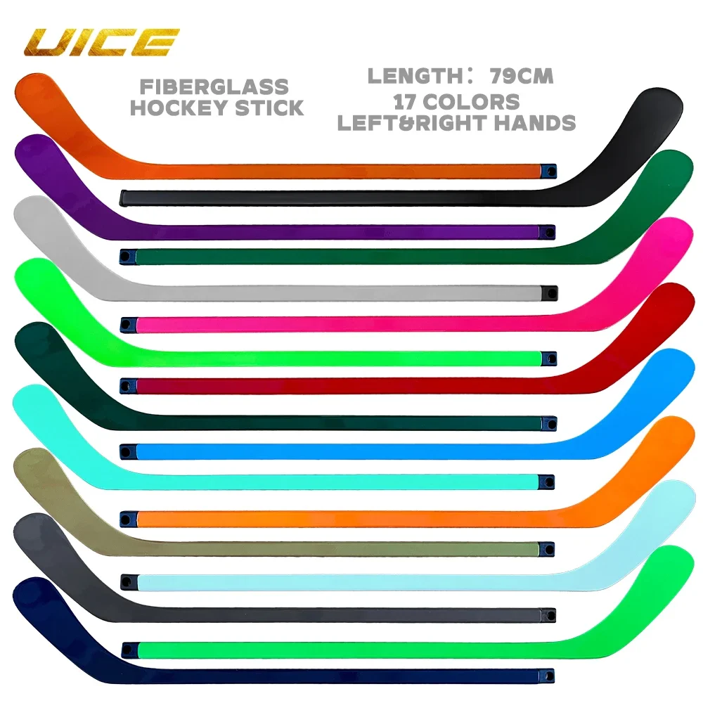 Ice Hockey Stick Fiberglass Mini Stick 79CM Hockey Stick Children's Left Right Hands Hockey Field Outdoor Training Accessorie