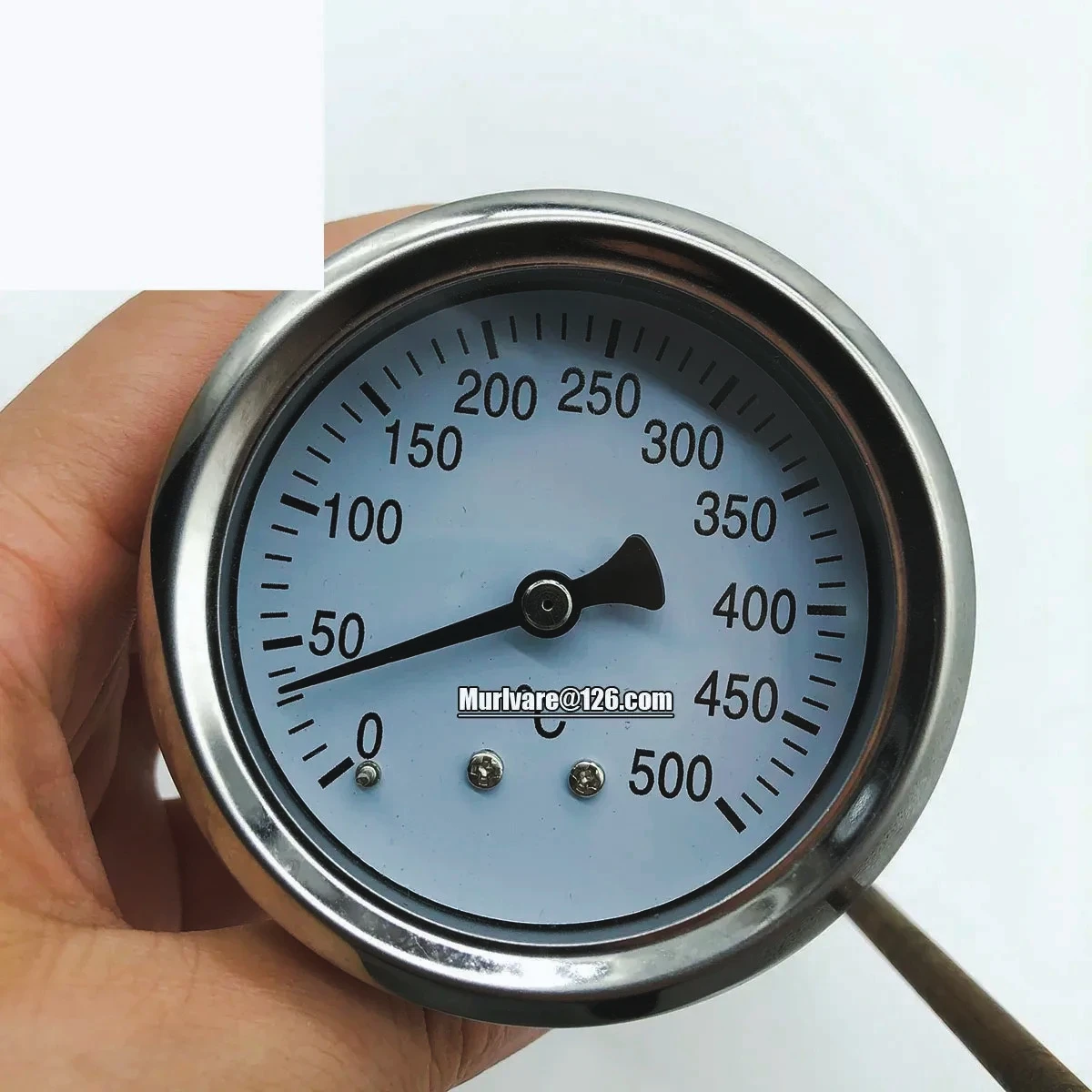 

Pizza Oven Spare Parts High Temperature Circular 0-500 Degrees Thermometer 0°-500° Temperature Gauge With Probe