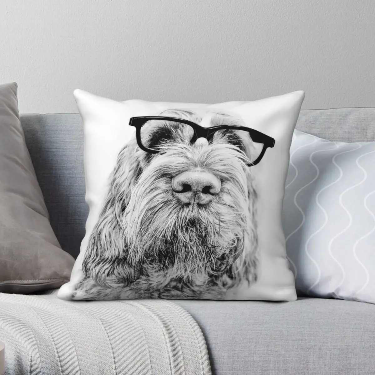 Intelligent Friend Spinone Italiano Square Pillowcase Polyester Linen Velvet Printed Decor Pillow Case Sofa Cushion Cover 18