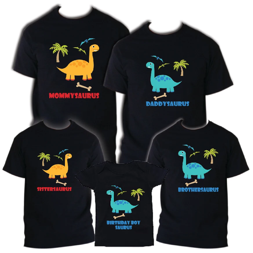 

Dinosaur Big Family Birthday Party Matching T Shirt Matching Family Outfits Dad Mon Baby All Family Member Availible Shirt Gift