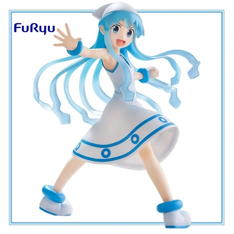 

In Stock Original FURYU Shinryaku! Ika Musume Trio Try IT PVC 21cm Anime Character Model Collection Desktop Decoration Toy Gifts