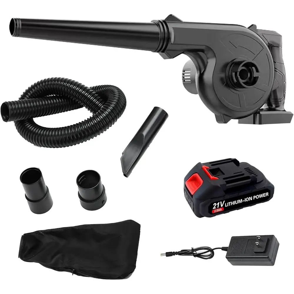 

Lea Blower Cordl, Mini Lea Blower with Battery and , Handheld Battery Powered Electric Lea Blower, 2-in-1 Portable Blower &Vacuu