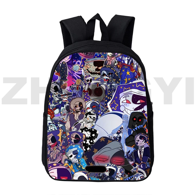 High Quality 3D Print Fnaf Sundrop Moondrop Backpack Men Women Laptop Travel Bag 12/16 Inch Fashion Cartoon Schoolbags for Girls