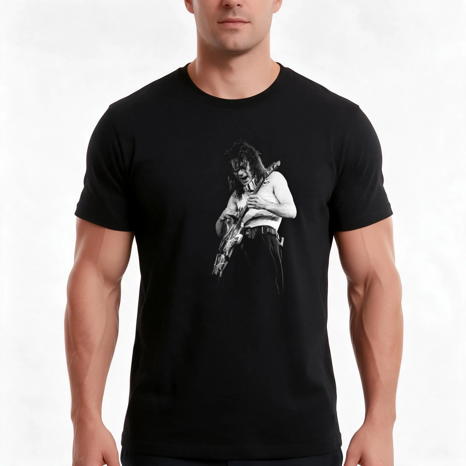 good van stage T-Shirt, Summer Casual Cotton Tee, Oversized Streetwear Tops, Vintage Graphic Print, Loose Fit Short Sleeve