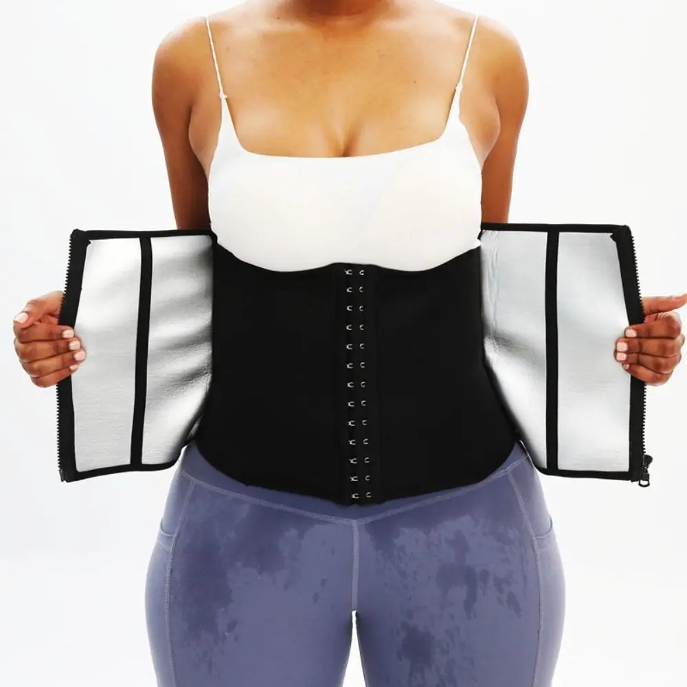 

Double Layer Women Waist Trainer Tummy Control Weight Loss Waist Shaper Corset Adjustable Sweat Slim Belt Lumbar Support Belt