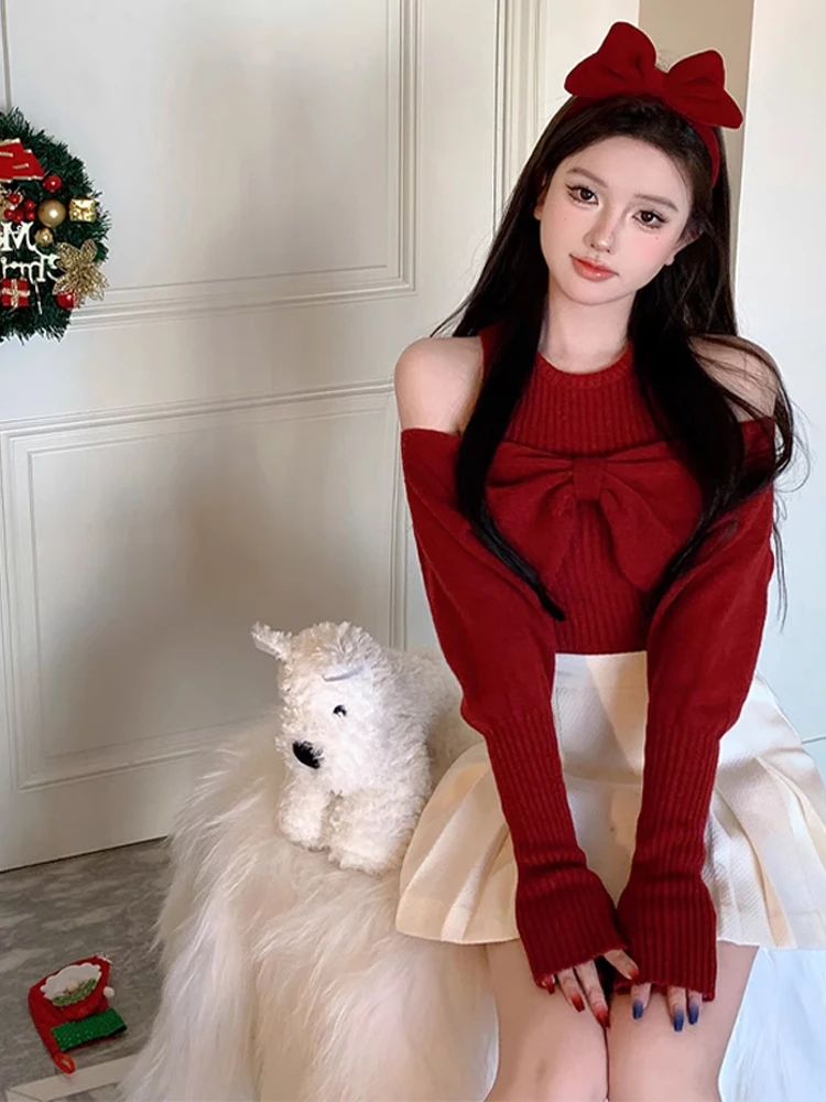 البلوزات البلوفرات النسائية محبوك الحبيب معزول رياضي مضلع الجبل الثلوج منتجع الشتاء الطقس البارد الحراري #2