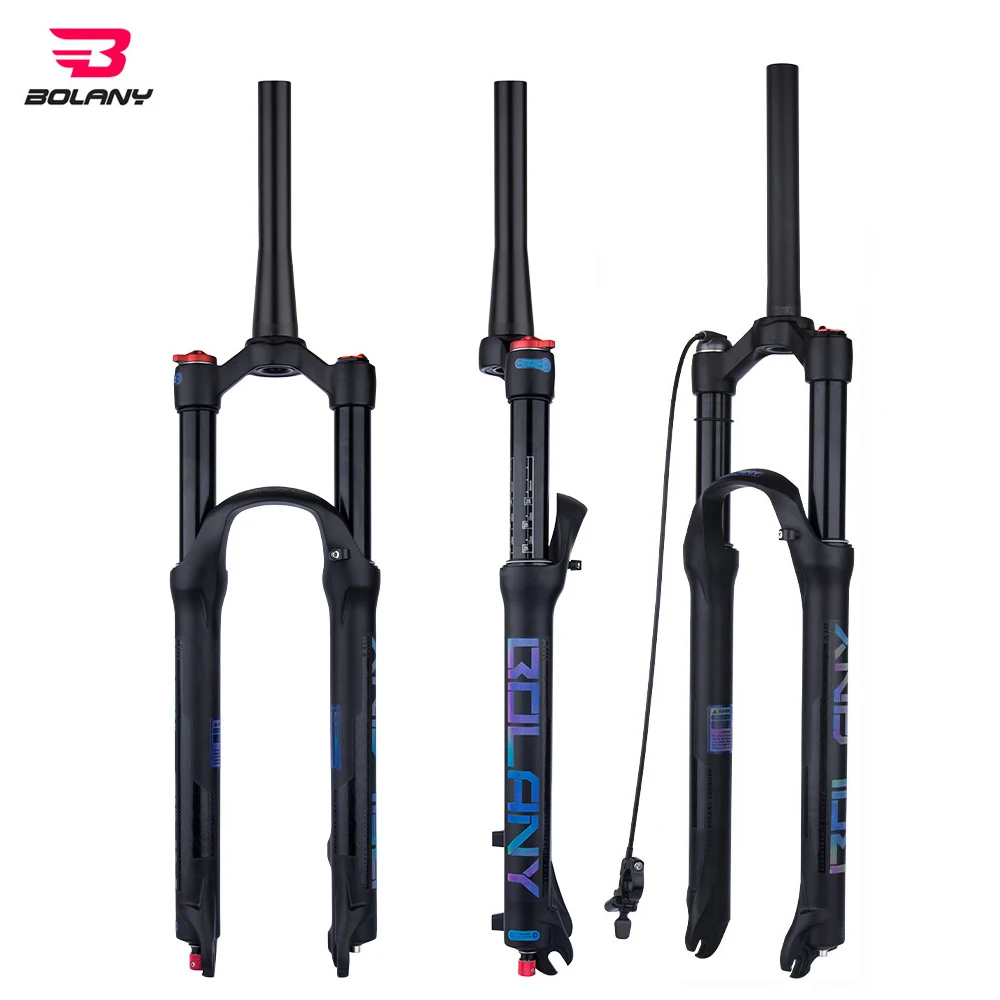 

BOLANY Mountain bike forks Air Resilience Oil Damping Fork 26 27.5 29 inch MTB fork Magnesium ALLoy bicycle fork Shock Forks