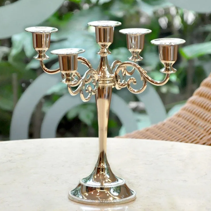 European candle holder ornament Nordic romantic light luxury Qixi Festival candle holder candle light dinner props birthday Vale