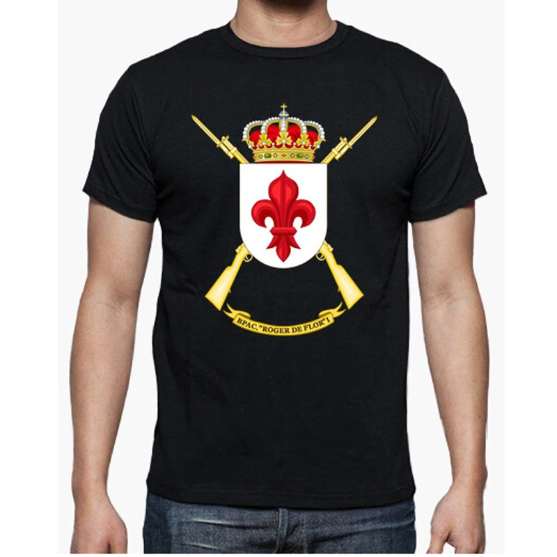 Español Roger De Flor Brigada Camiseta. 100% Algodón, De Alta Calidad, De Gran Tamaño, Casual