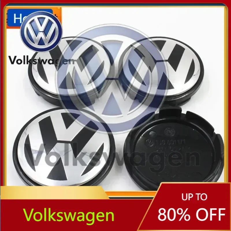 

VW New 4PCS 56mm 65mm Car Wheel Center Hub Caps Cover for VW Volkswagen Golf Polo Passat Touran Jetta accessories