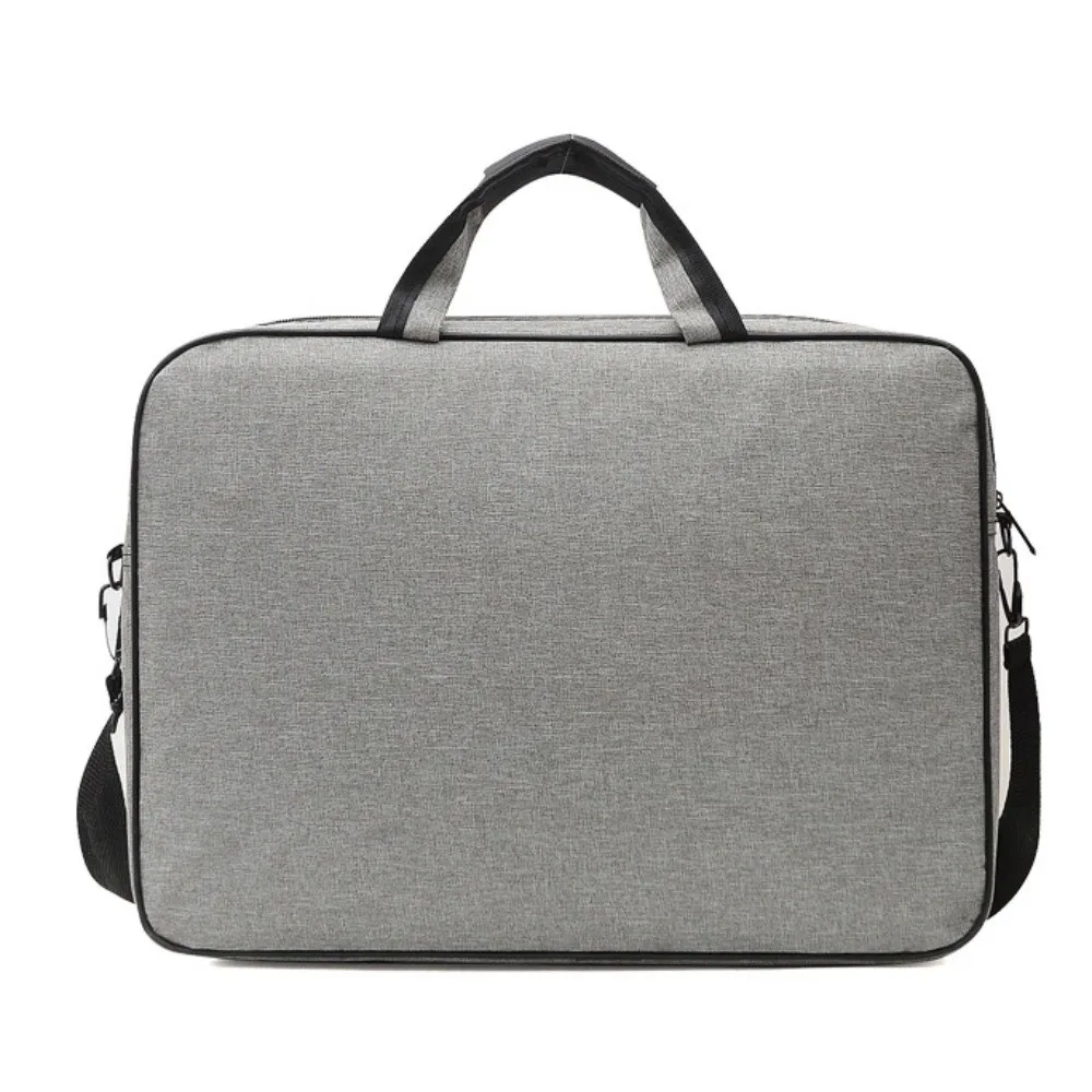 

15.6/17 Inch Business Laptop Bag with Handle Briefcase Portable Laptop Bags Solid Color Shoulder Strap Laptop Shoulder Bag