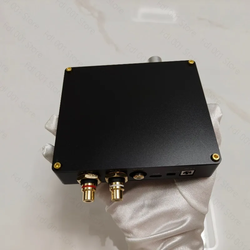 for Upgraded R2R V4.0 Decoder RCA/3.5/4.4 Output Supports Coaxial / USB Input with Volume Adjustment CNC Case PCM 24bit