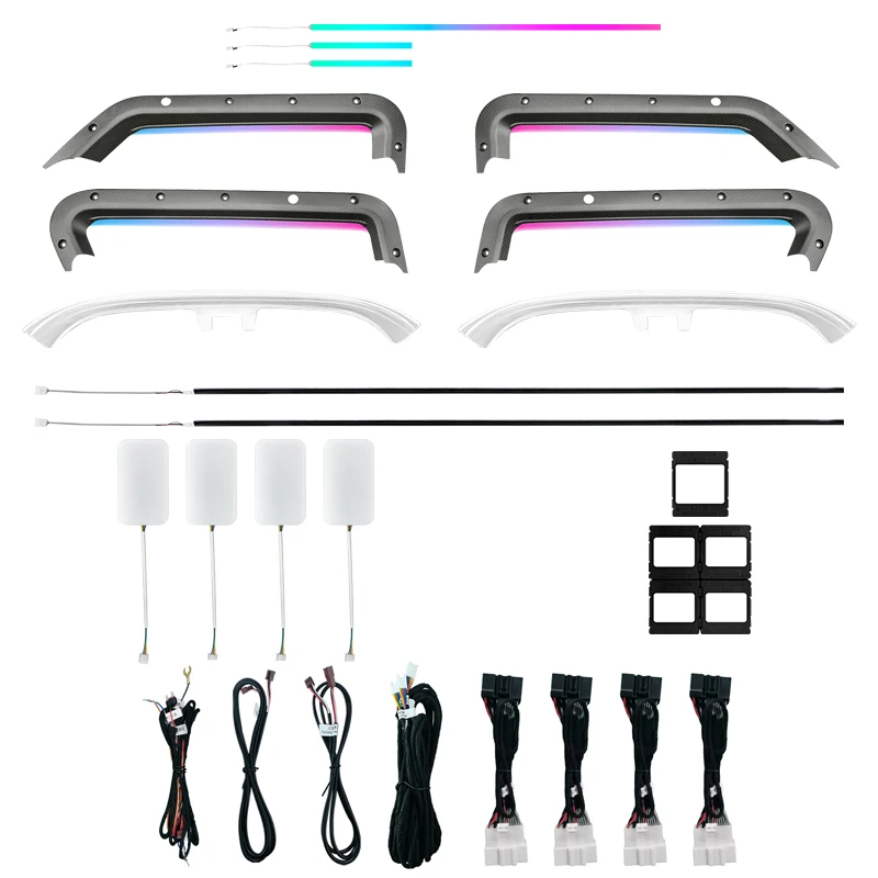 TMPRO 64 Colors RGB LED Ambient Light for  Defender 2020-2025 Dynamic Door Dashboard Footwell Car Interior Upgrade Kit