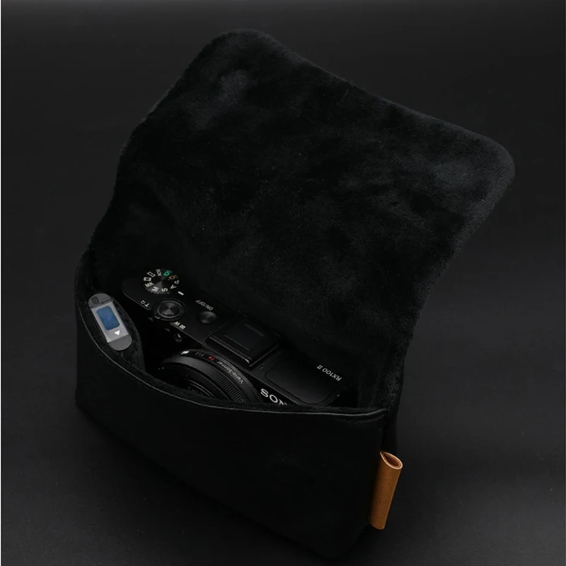 Portable PU leather Case camera bag cover for Sony RX100 II III IV VI RX100M5 M5A M7 ZV1 ZV1F WX500 HX90 protective Pouch