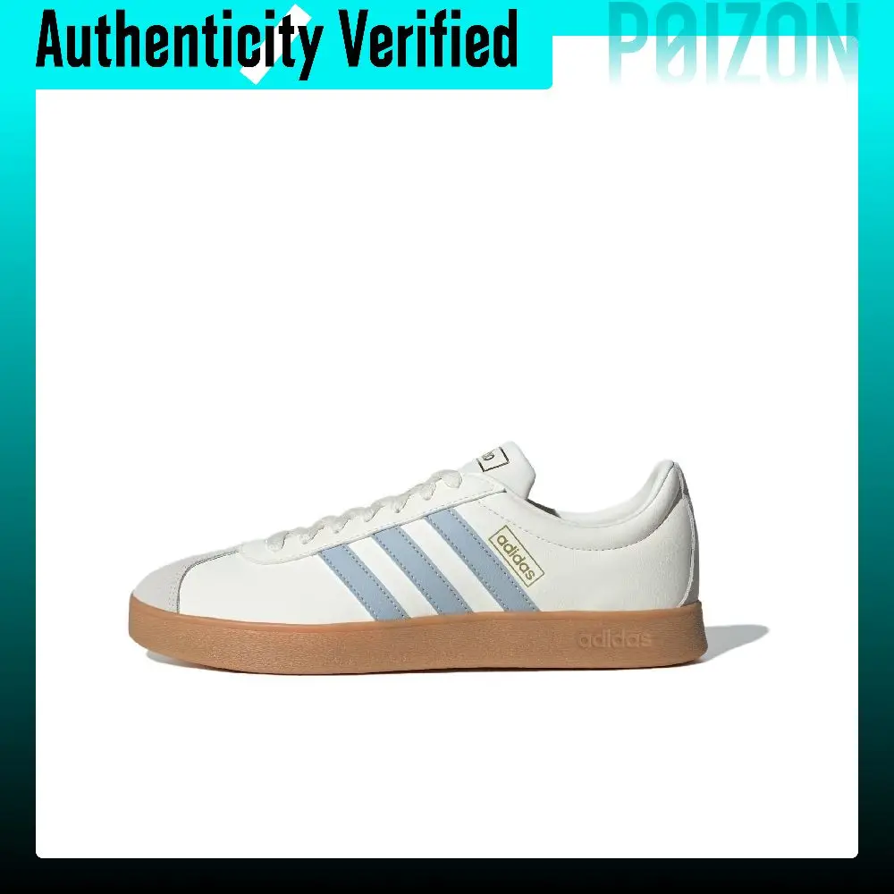 Adidas VL COURT 2.0 Low top Skateboard Shoes Unisex White Blue JH5063