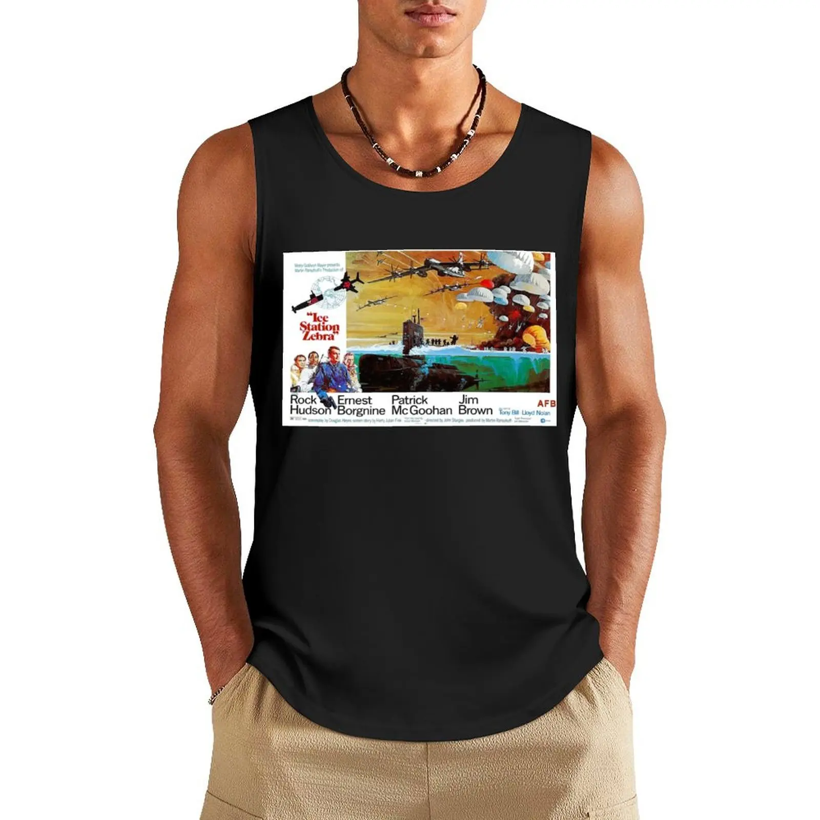 Ice Station Zebra Tank Top gym men gym for men