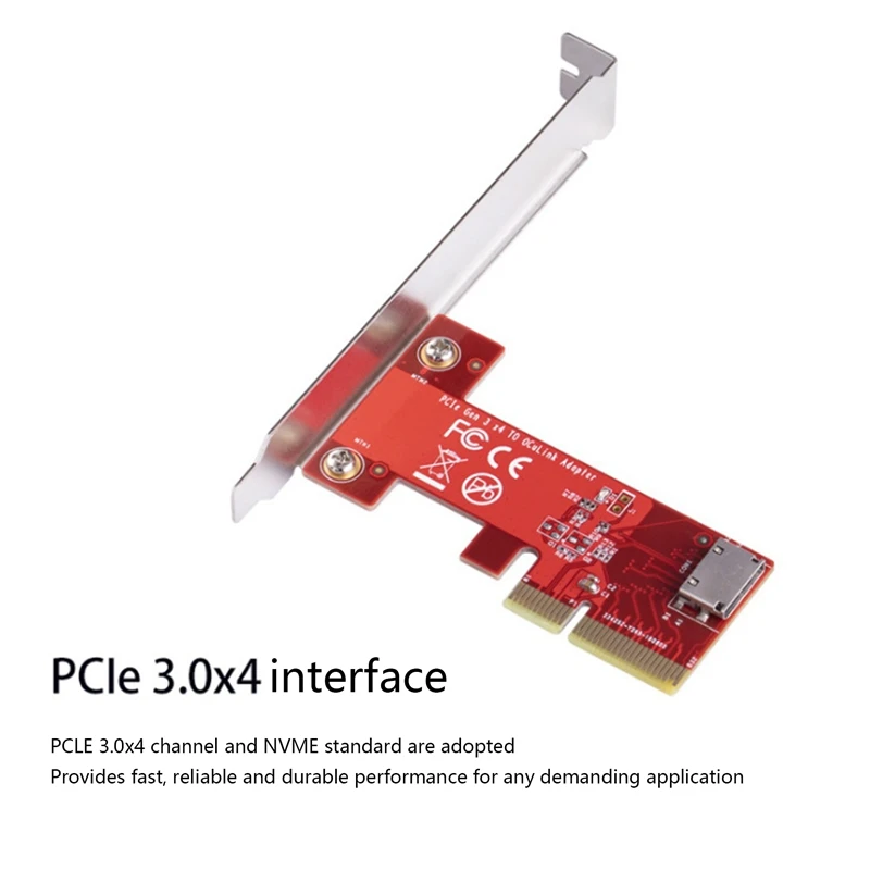 Pcie 3.0X4 Oculink SFF-8612 Adapter Kaart X86120 Voor Nvme U.2 (SF-8639) Ssd Solid State Drive
