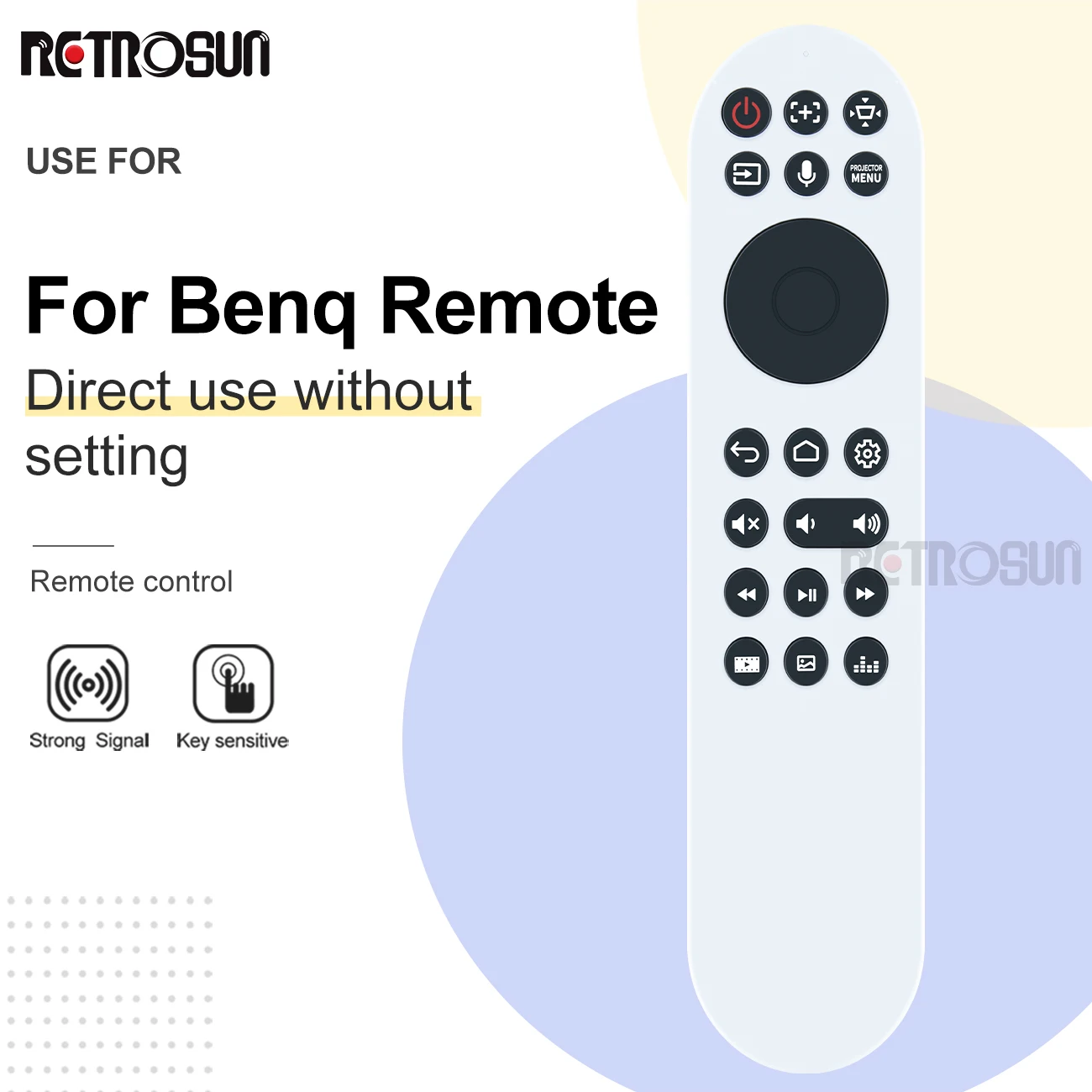 Mando a distancia RCI074 para TV BenQ QS02, nuevo, HDMI, Streaming multimedia