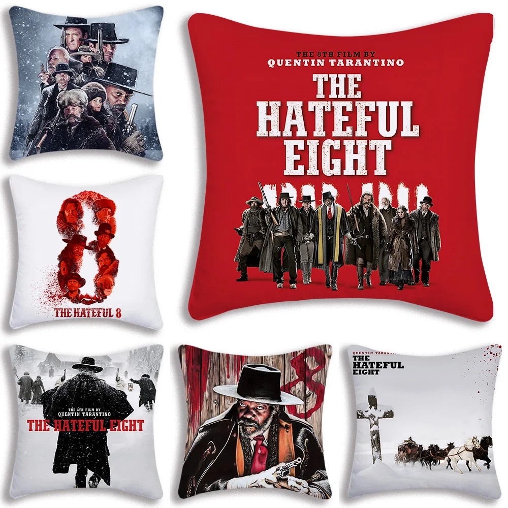 The Hateful 8 TV Pillow Covers Cartoon Sofa Decorative Home Double-sided Printing Short Plush Cute Cushion Cover