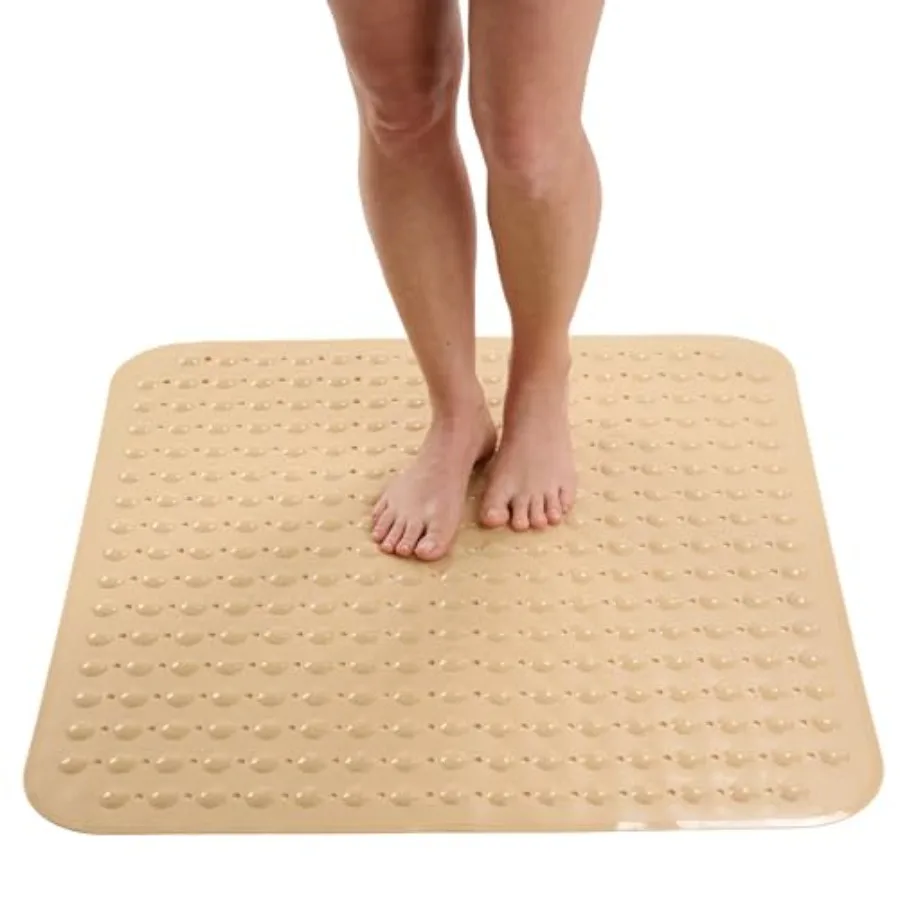 

Extra Large Square Non Slip Shower Mat 31 x 31-inch XL Bathroom Shower Mat Square Shower Mats for Shower Stall Floors with Secu
