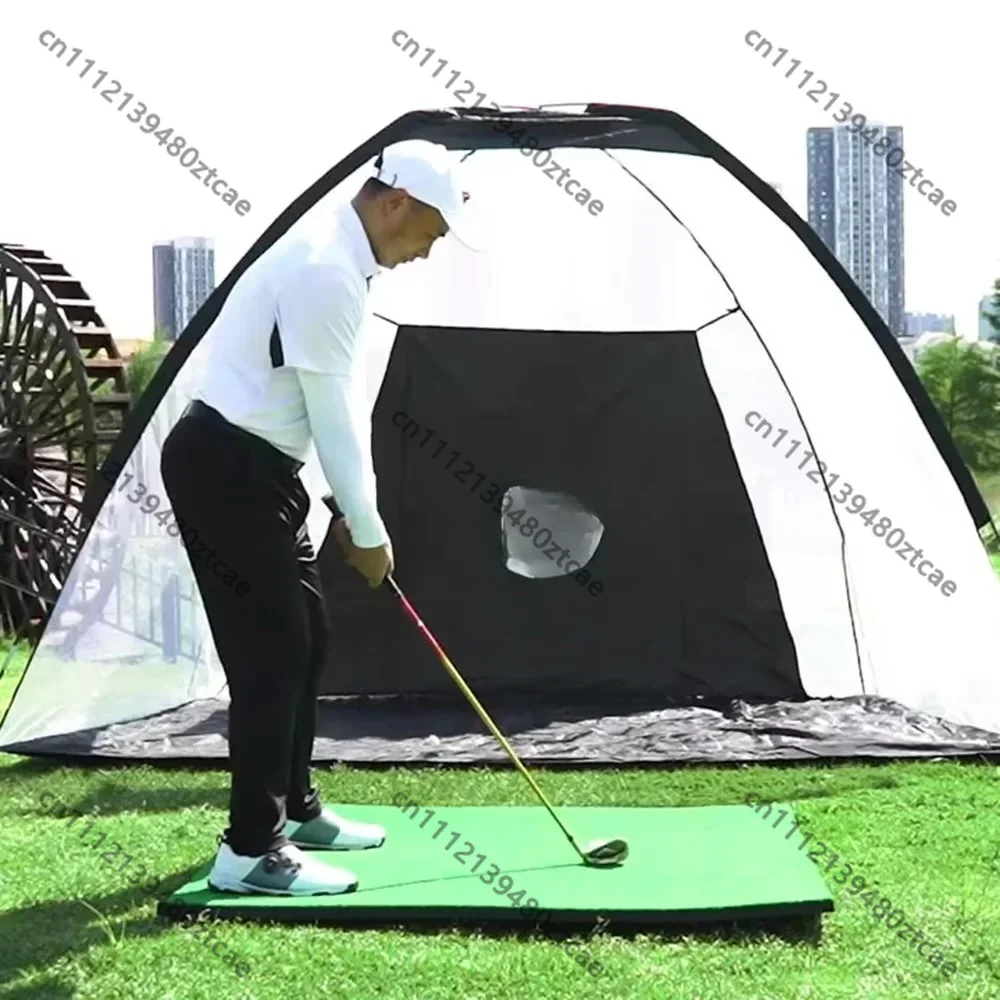 2Mx1.4M Golf Practice Hitting Net Indoor Outdoor Portable Training Cage Sports Practice Ball Net Equipment