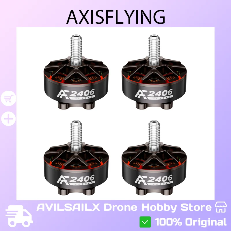 

AXISFLYING AF2406 2082KV Motor - 5 Inch Freestyle FPV Quad Brushless Power Unit