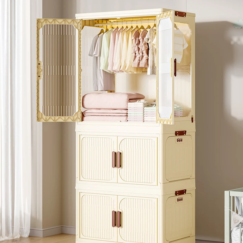 Baby Bedroom Children Wardrobes Plastic Organizer Clothes Children Wardrobes Shelves Placard Enfant Home Furniture MR50CW