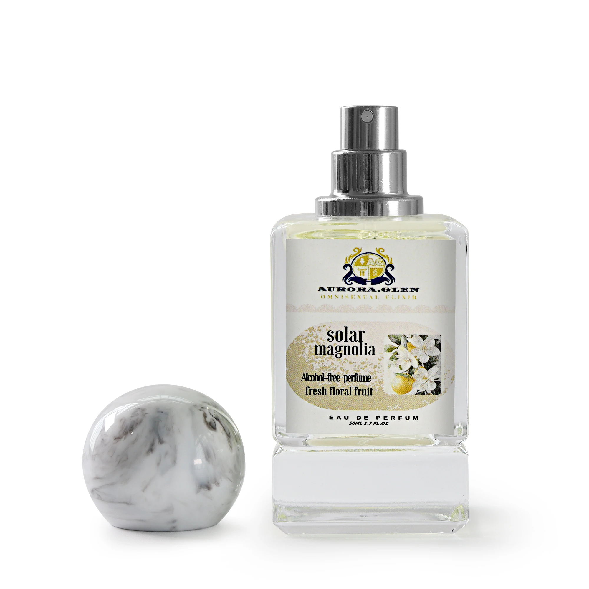 Perfumy damskie Solar Magnolia 50ml Eau de Parfum Bogaty zapach z długotrwałym wydłużeniem się, bezalkoholowe, bezpieczne i niepodrażniające
