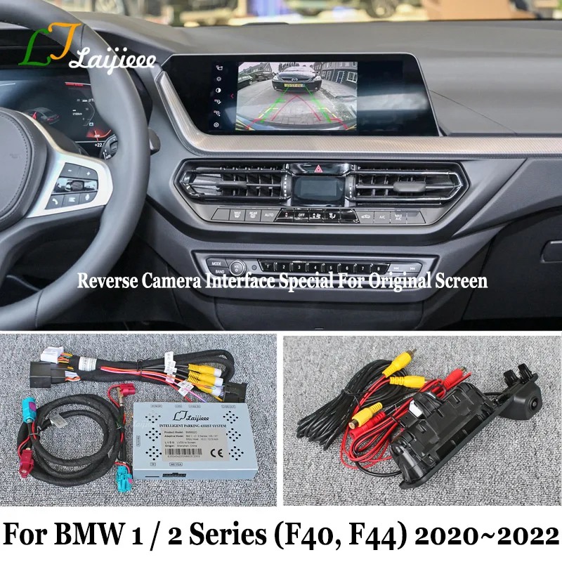 For BMW 1 2 Series F40 F44 2020 2021 2022 Original Screen ID 7 MGU HD Night Vision Rear Backup Parking Camera No Coding Required