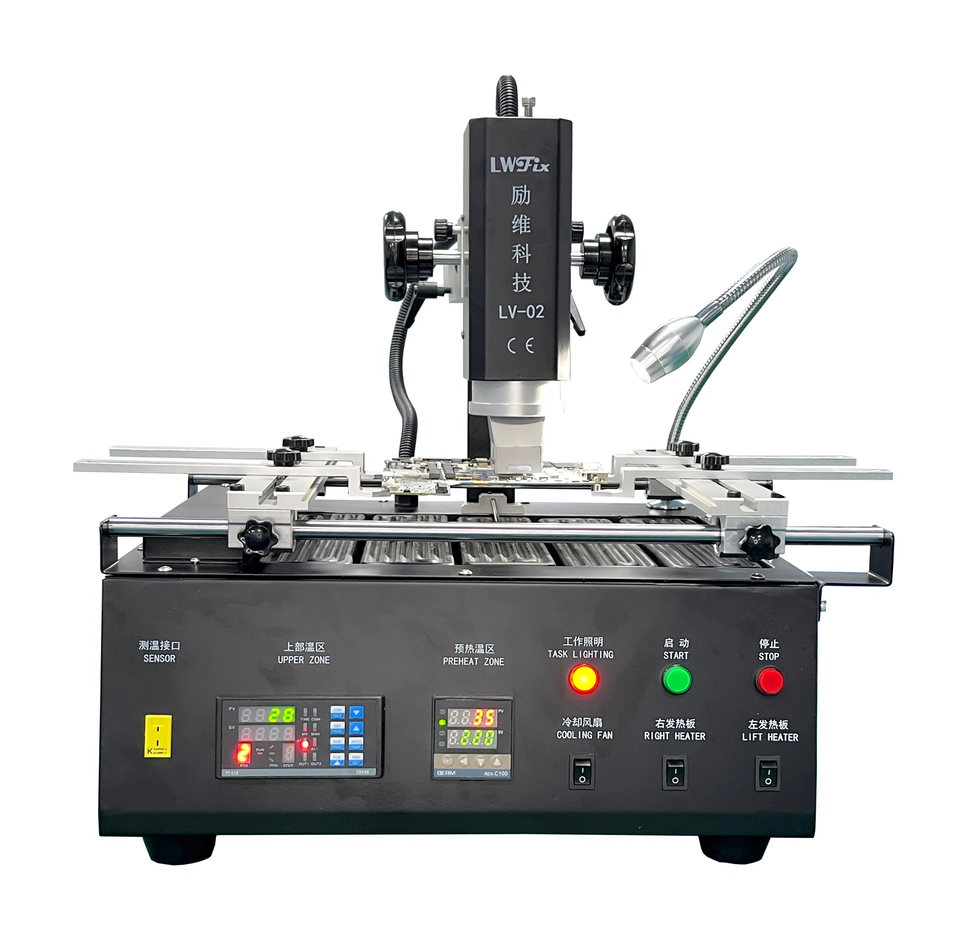 IR 3-Stage LV-02 IR8500 BGA Rework Station 4300W Power 220V Voltage Easy-to-Operate Manual Condition