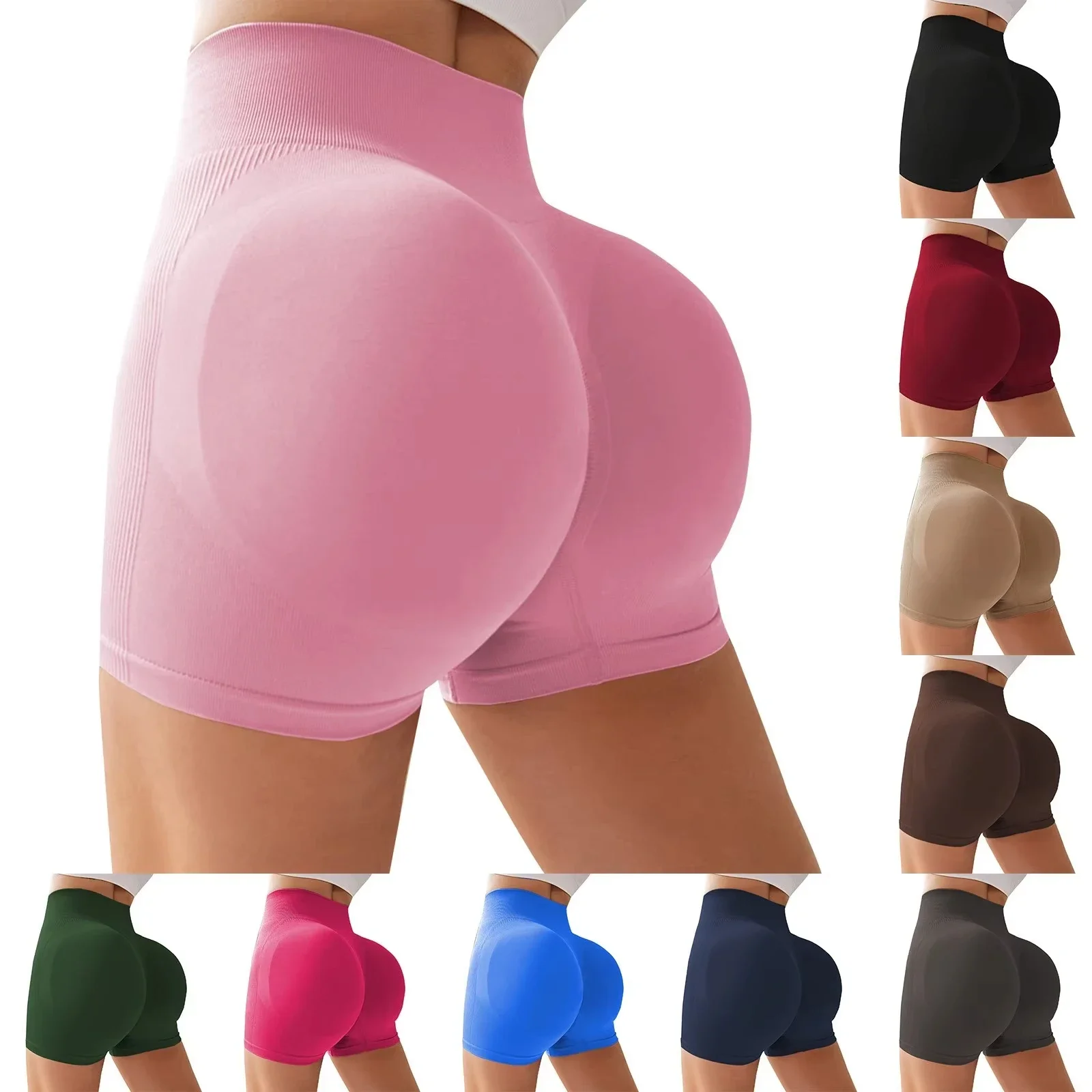 

Sexy Butt-Lifting Yoga Pants for Outer Wear Three-Point Training Fitness Pants Waist Tight Sports Cycling Pants Leggings Shorts