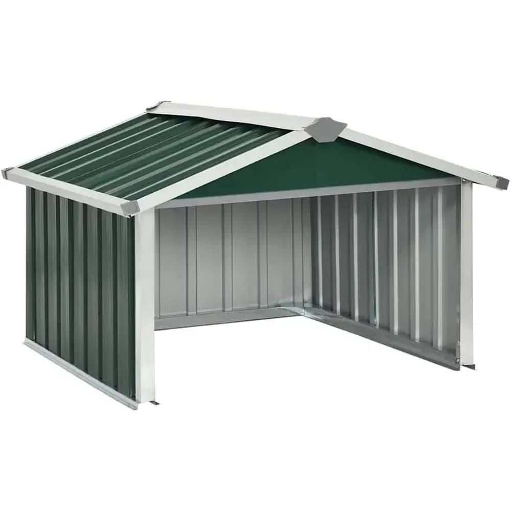 Durable Green Steel Garden Shed for Outdoor Storage
