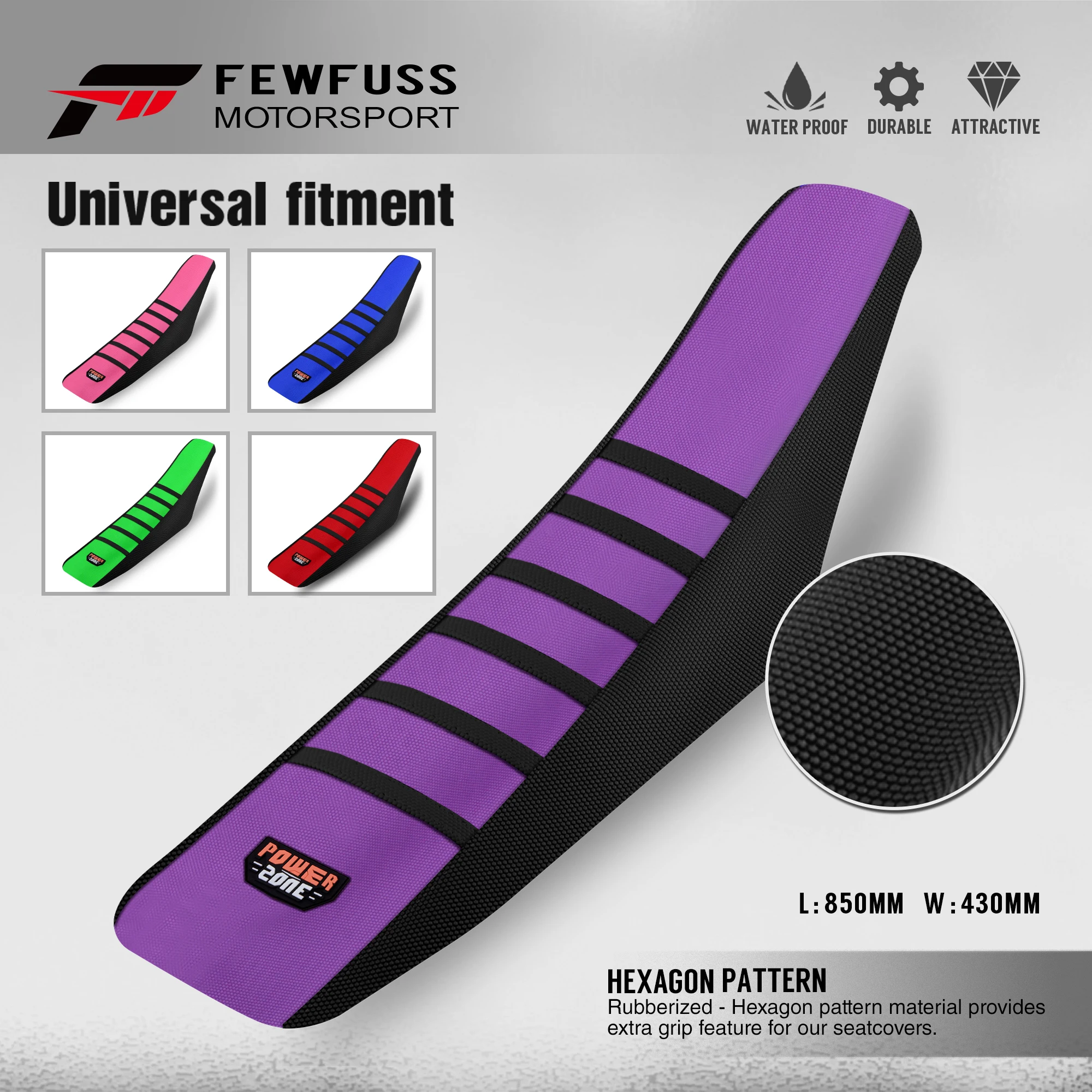 

FEWFUSS Universal Motorcycle Dirt Bike Seat Cushion for KTM Kawasaki Yamaha Waterproof Anti Slip Seat Cover Accessories